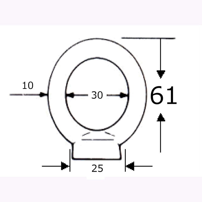 AII Eye Nut 2/1" Lifting Joint Fixed 15-106