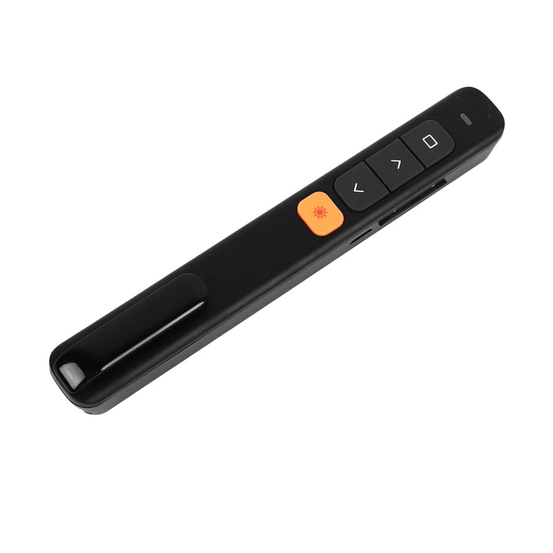 Laser Pointer Black USB Receiver Plug and Play Rechargeable Presentation