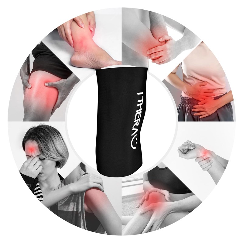 iTHERAU® Reusable Cooling Cuff Knee Cooling Pads, 360° Cover Cool