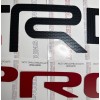 Advanced Trims CARBON / RED Tailgate Letters for TACOMA TRD