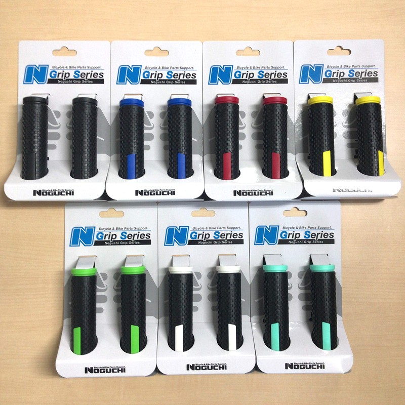 NOGUCHI NGS-006 Bicycle Grip, Left & Right Set, Green
