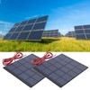 2pcs DC5V 500mA Solar Panel Cell Power Module Polycrystalline Silicon