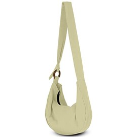 YOUR COZY Women's Crossbody Handbags Hippie bag Boho Hobo Bags for Women Shoulder Sling Bag Hippie Tote Bag Handmade Cotton Hippie Purse with Adjustable Strap (Cream)