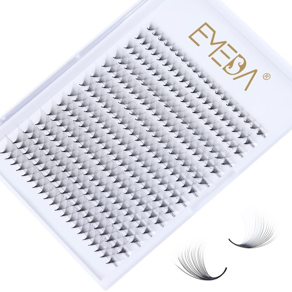 280Pcs 20D Pre made Fan Eyelash Extensions D curl 0.05mm
