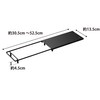Yamazaki 3333 Under-Table Plastic Bag Hanger, Black, Approx. W 5.3