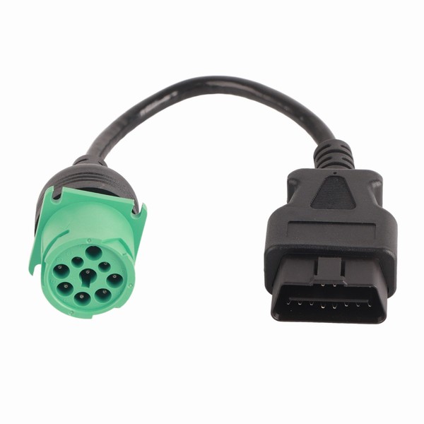 9 Pin Male Head to 16 Pin OBD2 Truck Diagnostic