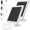 IP65 Solar Panel Outdoor for Ring Cameras (White 2P) Spotlight