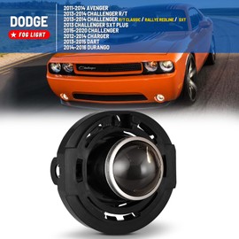 Faros antiniebla compatibles con Dodge Avenger 2011-2014, Challenger R/T 2013-2014, cargador 2012-2014, dart 2013-2015, Durango 2014-2016 conductor izquierdo/pasajero derecho 1 lado