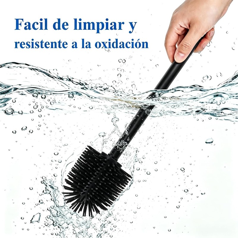 Cepillo para baño, 4PCS Escobilla de Inodoro, Silicona
