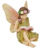 Fairy Girl Reading Mini Figurine Garden Accessory Dollhouse Decor