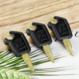 Yasashii 20 PCS CAT Loaders Excavators Keys CAT Heavy Equipment Ignition Key With 10 Key Chains #5P8500