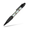 1x Black Ballpoint Pen (Photo Insert) - Vintage Christmas Tree
