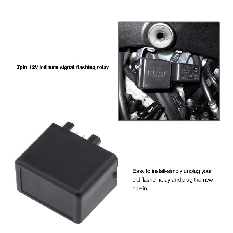 OTOTEC 12V 7 Pin LED Indicator Turn Signal Light Flasher