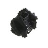 VINGTAINE H7415-BK- Ruffled Ribbon Hair Claw Hair Clip Head Access