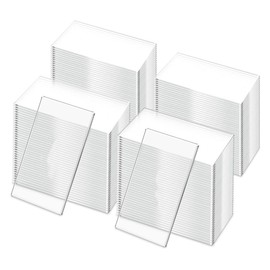 Wanjorlay 50 Pieces Transparent Acrylic Place Cards for Weddings, Rectangular Seat Cards, Name Plate, Birthday Party, DIY Accessories Set