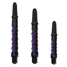Harrows Dart Shafts Carbon ST Stems with Pyramid Rings, Tweenie, Purple