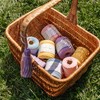 Creative Deco 200 m Pastel Blue Macrame Yarn Cotton Polyester