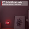 LED Night Light, Red, Small Night Light with Plug, Twilight