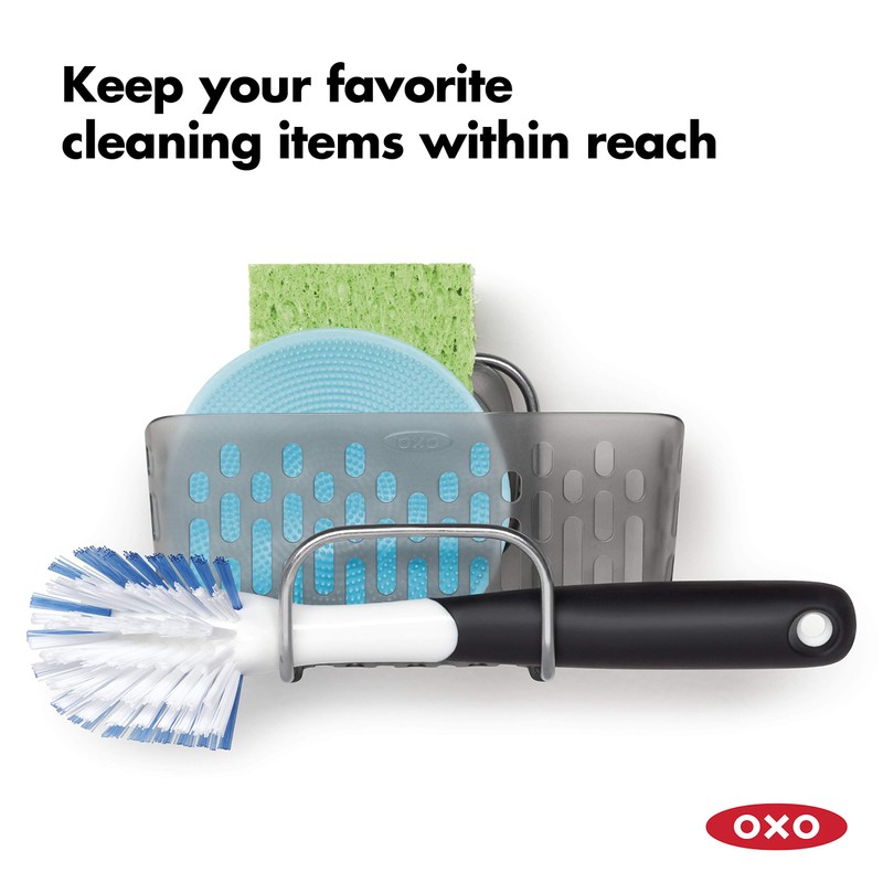 OXO Good Grips Stronghold Suction Sinkware Organizer, Stain Less Steel
