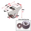 Mini Fixed Caster Wheels 1 inch Silent Ball Bearing Small
