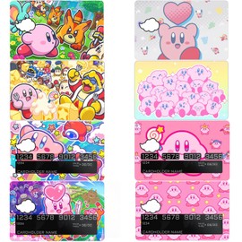 Babymiu Video Game Cute Pink Cartoon Debit Card Cover Sticker Decal Skin（8 Pack） Aesthetic Art Decor Gifts Merch Supplies for EBT Debit Transportation Key Cover Personalizing Bank Card