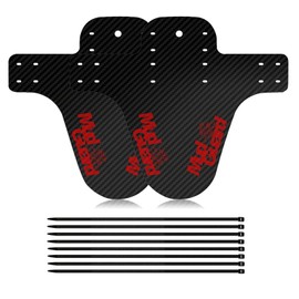 2 pieces Mud Guard Front or Rear Compatible, Downhill Mudguards, MTB Carbon Mud Guard, for Blocking Mud on Bikes and Mountain Bikes, Keep Clean