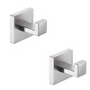 TASTOS Bath Towel Hooks Brushed Nickel, 2 Pack Stainless Steel