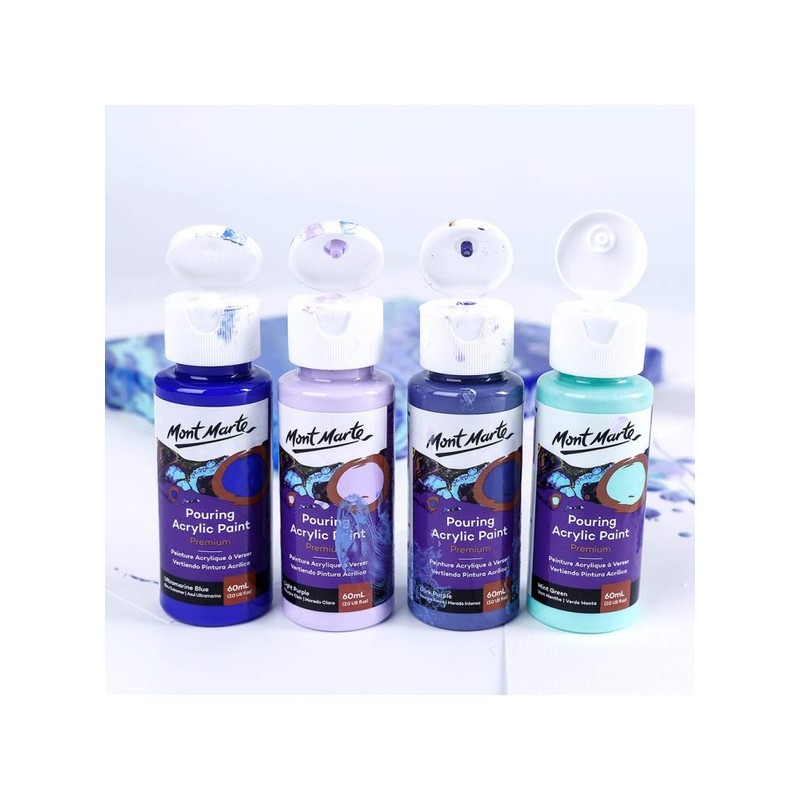 Mont Marte Pouring Set - 4 Pieces x 60ml