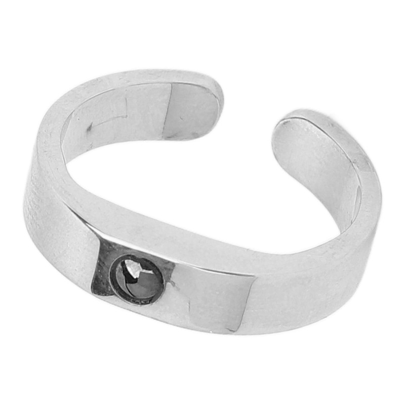 Prevent Snoring Ring Breath Aid Reusable Titanium Steel Adjustable Acupressure