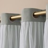 TOWN & COUNTRY LUXE Talia Double Layer Indoor Curtains, Sheer
