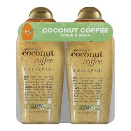 Ogx, Body Wash Y Exfoliante De Coco Y Café 2 Pack