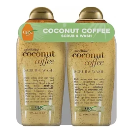 Ogx, Body Wash Y Exfoliante De Coco Y Café 2 Pack