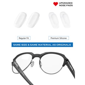 6 Pairs Replacement Nose Pads Nose Pieces for Costa South Point/Flagler/Ponce/Fernandina/Shipmaster/Wader/Peli; for Oakley Cartridge/Spindle/Latch Key/Diecutter/Latch Alpha/Lugplate Glasses, White