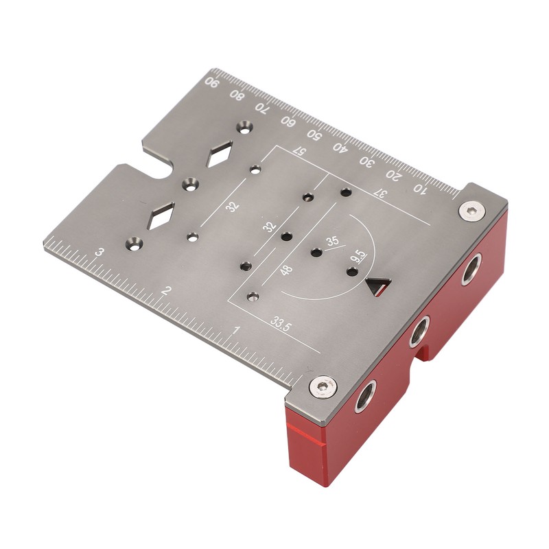 Hinge Hole Drilling Locator Aluminum Alloy Cabinet Door Hinge Mounting