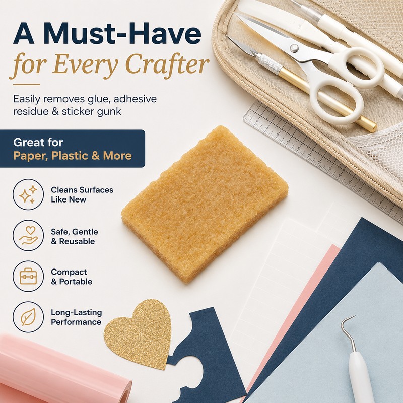 Rubber Adhesive Remover Block for Residue Cleaning – Reusable Glue