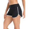 RELLECIGA - Pantalones cortos de natación de cintura alta para
