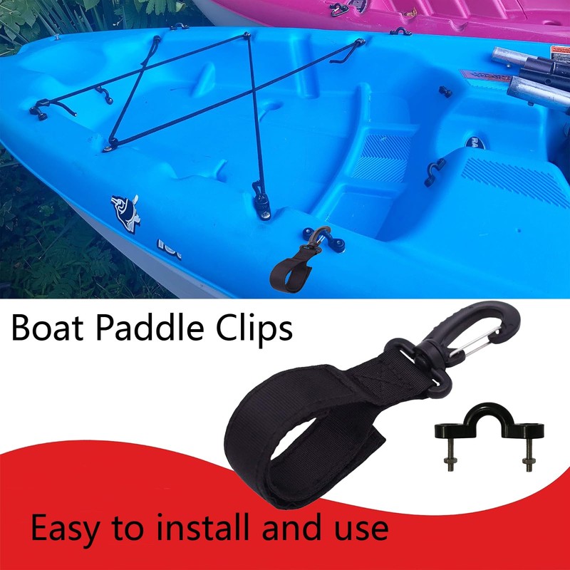 AUXPhome Universal Kayak Paddle Holder, Paddle Board Accessories, Inflatable Boat