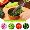 4-Piece Herb Scissors, Herb Scissors, 5-Layer Cutter Blades, Stainless Steel