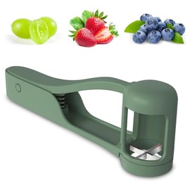 Taglierina per uva verde, in acciaio inox, per tagliare l'uva da 16,5 cm, accessorio da cucina per verdure, frutta, decorazione per torte
