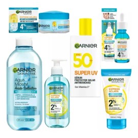 Kit Rutina Completa Garnier Anti-acné, Control Oleosidad Uv 6pz                                                                                       