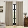 Pleated Linen Curtains 90 Inches Long for Living Room Pinch