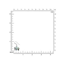 Silvershake Abalone Paua Shell Inlay 925 Sterling Silver Elephant Dangle Hook Earrings Jewelry for Women