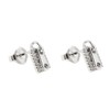 Pendientes Lineargent Plata Ley 925 m Rodiada 9.5 mm Motivo