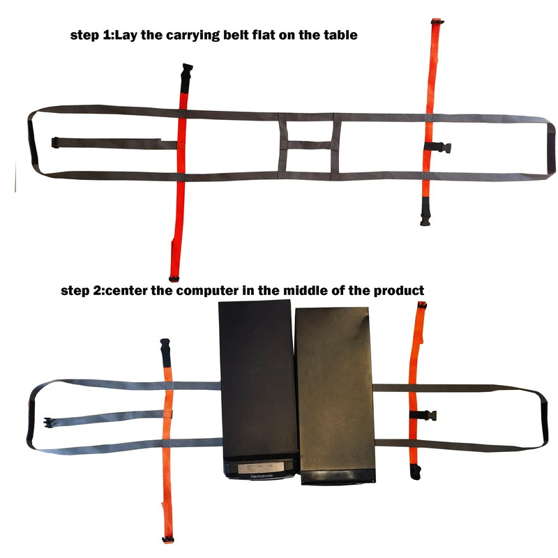 Storbuffs Computer Desktop Tower Easy Carrying Straps, Easily Transport System,Adjustable