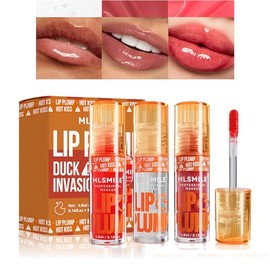 3 piezas de brillo labial voluminizador de pato, brillo labial voluminizador, acabado brillante de alta pigmentación, brillo voluminizador de pato, ac