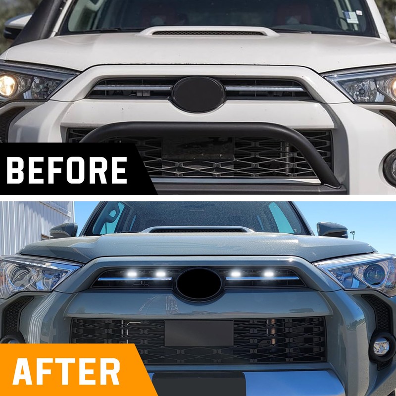 Upgraded 4 PCS Led Grill Lights Compatible with Toyota 4Runner