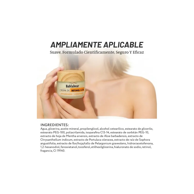 Crema Facial Antiarrugas Con Retinol 0.3 100ml Día Y Noche