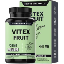 Beyond Vitamins | Vitex Fruit 420mg | Vegano | 1 cápsula al día, 2 meses de consumo