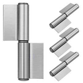 NAUTYKIKS 4 Pack Weld On Lift Off Hinges, 3-1/4" Heavy Duty Weldable Removable Flag Hinges, 440 Lbs Capacity for Trailer Ramp, Gate Door