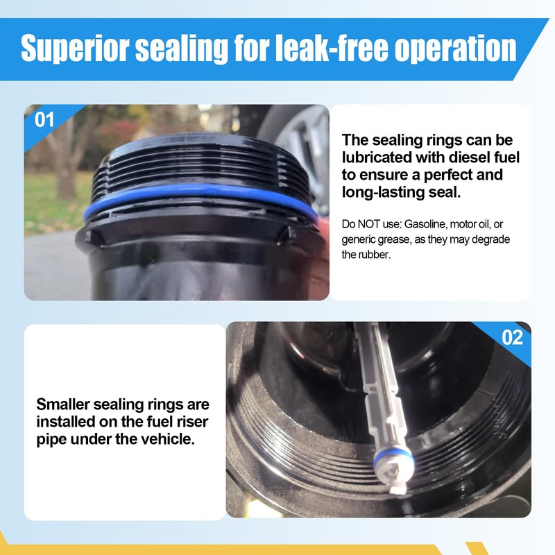 iFJF TP1015 Fuel Filter and 134001 Housing Cap Replacement for